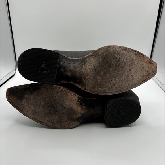 Dan Post Black and Brown Cowboy Boots - Picture 15 of 16